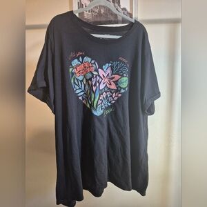 Black Graphic Short Sleeve Tee